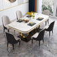 Modern 1/2/5/7 Pieces Dining Set Marble Dining Table with Leather Chairs Clearhalo 'Dining Room Sets' 'Dining Tables & Seating' 'dining_room_set' 'furn' 'furn_dining_room_set' 'Furniture' 'furniture_dining_room_set' 'Kitchen & Dining Furniture' 'kitchen&dining_furn' 'kitchen' 1200x1200_54e03fd3-0afc-49f6-a59b-5c08bf53f60e