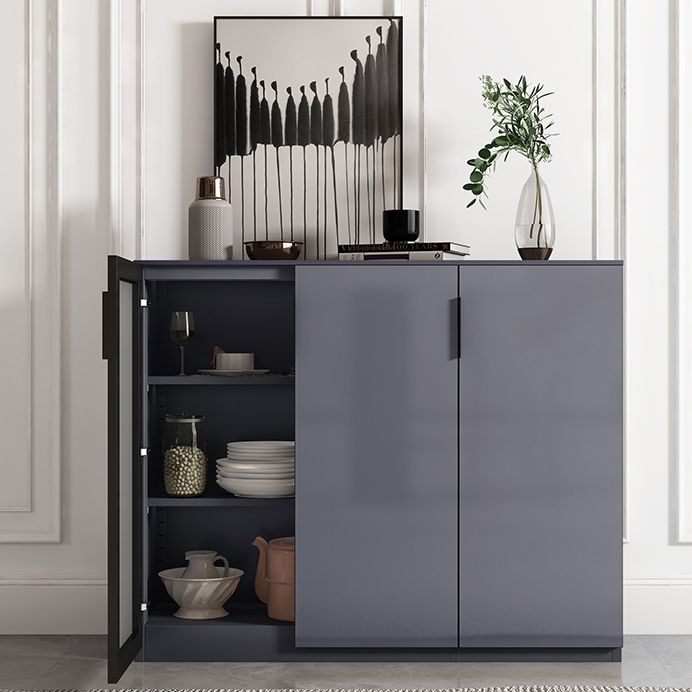 Glam Style Sideboard Table with Locking Drawers Storage Sideboard for Dining Room Clearhalo 'buffet_sideboard' 'Buffets & Sideboards' 'Furniture' 'furniture_buffet_sideboard' 'Kitchen & Dining Furniture' 1200x1200_54e0996a-7a74-40dd-9138-f496b0ea2fd1