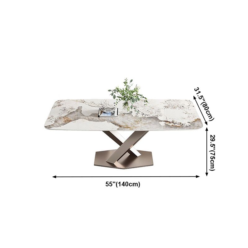 Metal Traditional Luxury Rectangle Table Sintered Stone Table for Kitchen and Dining Room Clearhalo ' dining_table' 'Dining Tables & Seating' 'Dining Tables' 'furn' 'furn_dining_table' 'Furniture' 'furniture_dining_table' 'Kitchen & Dining Furniture' 'kitchen&dining_furn' 'kitchen' 'kitchen_dining_table' 1200x1200_54e400cc-c2c1-4bee-8301-7045cfddec0a