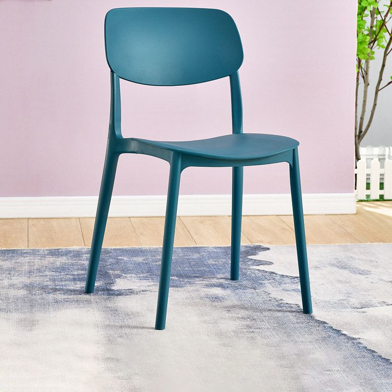 Contemporary Plastic Side Chair Indoor-Outdoor Open Back Chair Clearhalo 'Dining Chairs' 'Dining Tables & Seating' 'dining_chair' 'furn' 'furn_dining_chair' 'Furniture' 'furniture_dining_chair' 'Kitchen & Dining Furniture' 1200x1200_54e4b398-1990-4656-8c21-ad5c90d5c435