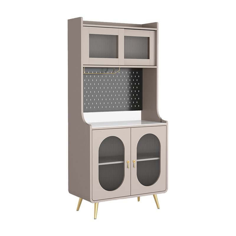 Servidor de estantería ajustable de liderazgo de madera de ingeniería de Glam. Para sala de estar para sala de estar