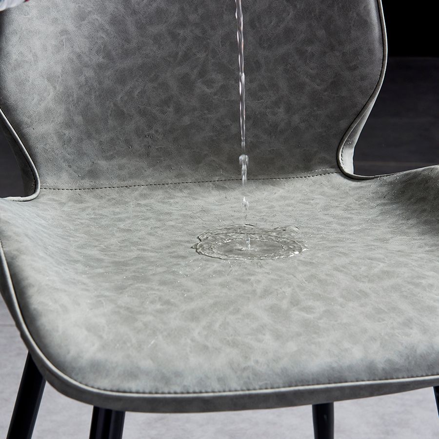 Modern Upholstered Armless Dining Chairs Wingback Side Chairs with Metal Legs Clearhalo ' kitchen&dining_furn' 'Dining Chairs' 'Dining Tables & Seating' 'dining_chair' 'furn' 'furn_dining_chair' 'Furniture' 'furniture_dining_chair' 'Kitchen & Dining Furniture' 'kitchen' 1200x1200_54e72a11-36bd-4227-a554-c1e2cdc23380