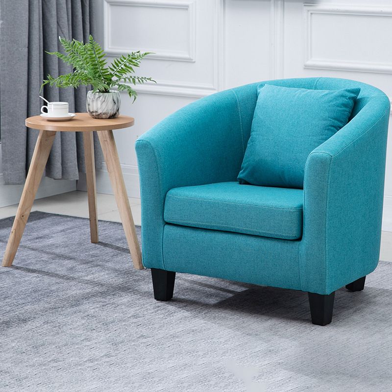Contemporary Basic Four Legs Armchair Arms Included Barrel Accent Chair Clearhalo 'Accent Chairs' 'accent_chairs' 'Chairs & Seating' 'furn' 'furn_accent_chairs' 'Furniture' 'Living Room Furniture' 1200x1200_54e747f3-6bf5-4cb0-8535-b6fc7fd6fe52