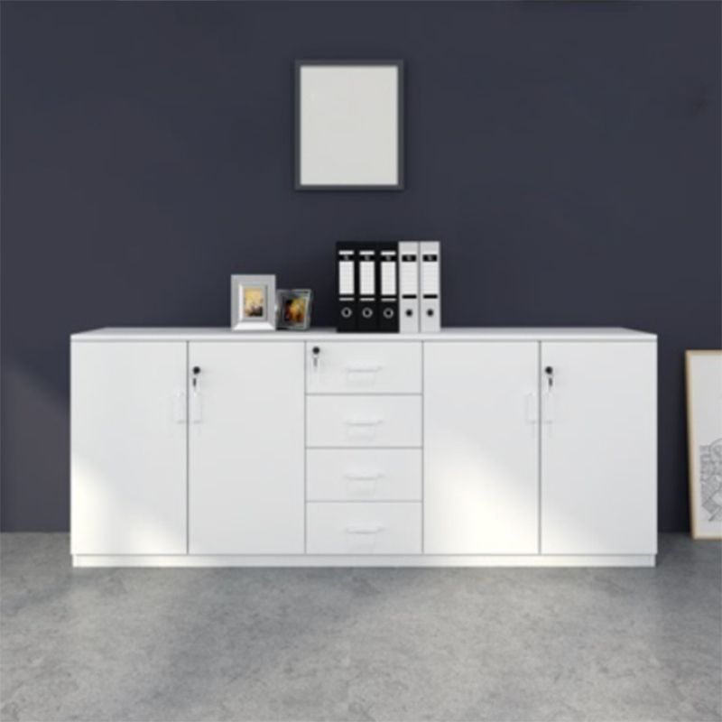 Archivo de archivos laterales de madera Archivo contemporáneo con almacenamiento