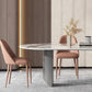 Stone Dining Table Traditional Luxury Dining Table with Double Pedestal Clearhalo 'Dining Tables & Seating' 'Dining Tables' 'dining_table' 'furn' 'furn_dining_table' 'Furniture' 'Kitchen & Dining Furniture' 1200x1200_54e882f4-287c-44de-beef-eec8545f6139