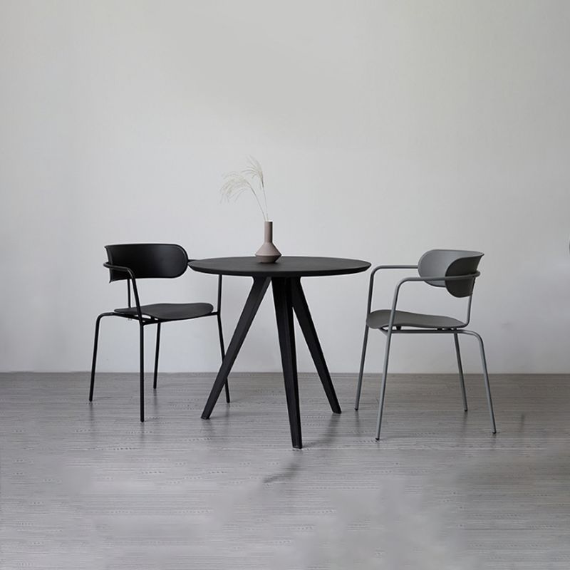 Glam Style Metal Arm Chair Open Back Side Chair for Dining Room (Set of 4) Clearhalo 'Dining Chairs' 'Dining Tables & Seating' 'dining_chair' 'furn' 'furn_dining_chair' 'Furniture' 'furniture_dining_chair' 'Kitchen & Dining Furniture' 1200x1200_54e929df-f172-4335-a73b-43feade42843