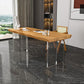 Modern 1/2/5 Pieces Dining Set Rectangle Pine Wood Dining Table for Dining Room Kitchen