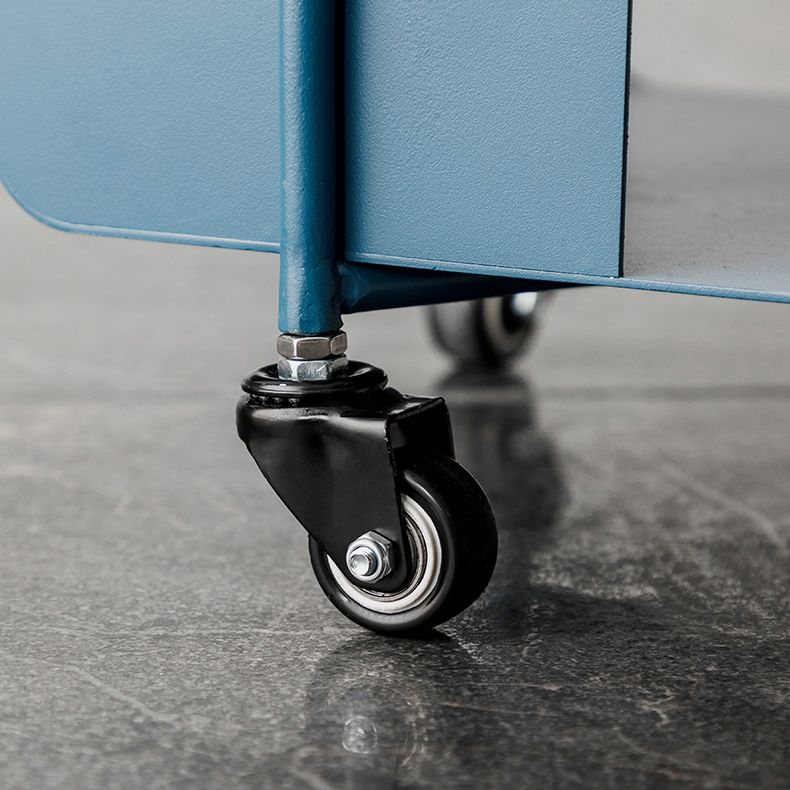 Mesa lateral rectangular de mediados de siglo 36.6 "mesa de esquina de metal de alto