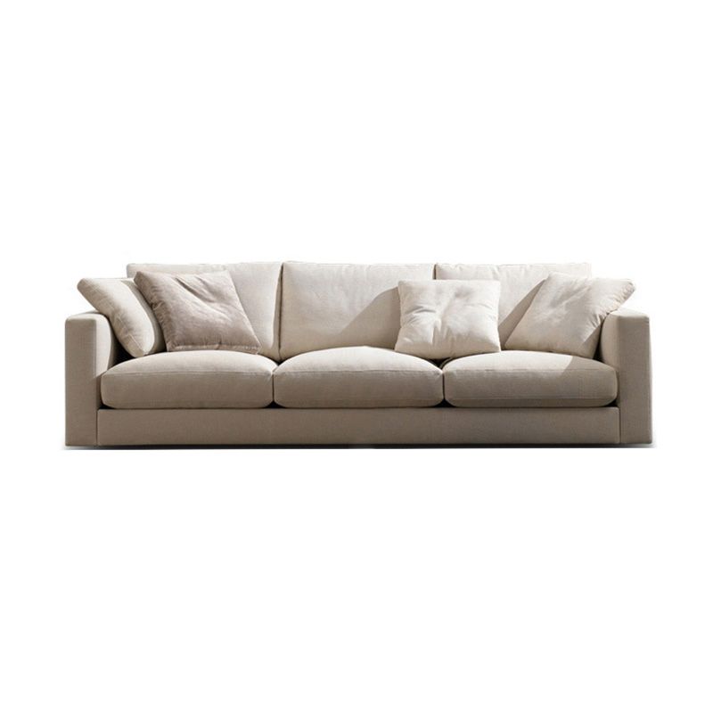 Rectangular Sofa with Pillow Back and Feather/sponge/latex Cushion Filled with Pine Frame Clearhalo 'furn' 'furn_sofas' 'Furniture' 'furniture_sofas' 'kitchen' 'kitchen_sofas' 'Living Room Furniture' 'Sofa' 'sofas' 1200x1200_54ecb891-ff23-40c2-bf98-726648e87e2e