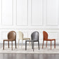 Modern Style Leather Armless Dining Chairs Metal Dining Chair for Home Use