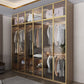 Contemporary Style Wardrobe Natural Colour Wooden Wardrobe Closet