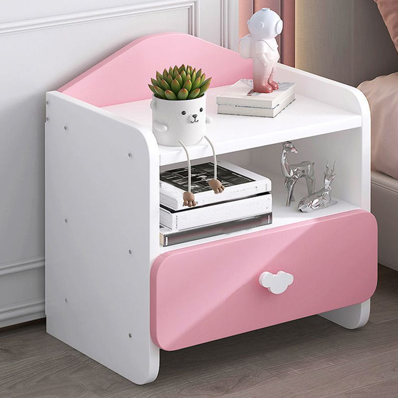 Contemporary Bedside Cabinet Night Table Lower Shelf Night Table for Bedroom Clearhalo 'Bedroom Furniture' 'furn' 'furn_night_stand' 'Furniture' 'night_stand' 'Nightstands' 1200x1200_54ef2777-fb8b-4ccb-a5eb-c034290339ba