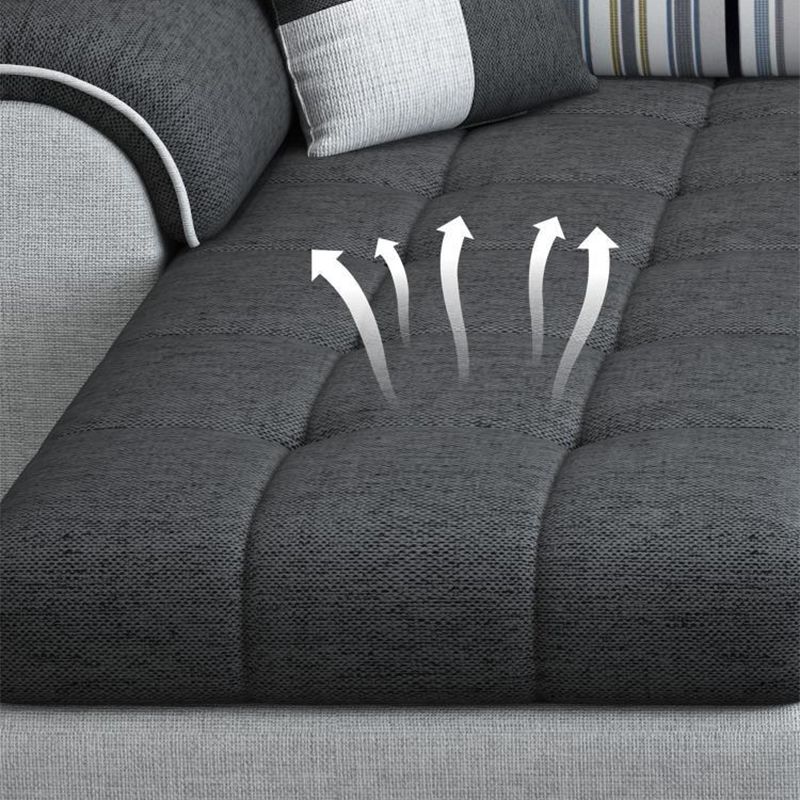 110 "Kussen Top Arm Sectionals eigentijdse gestoffeerde sectionele bankset