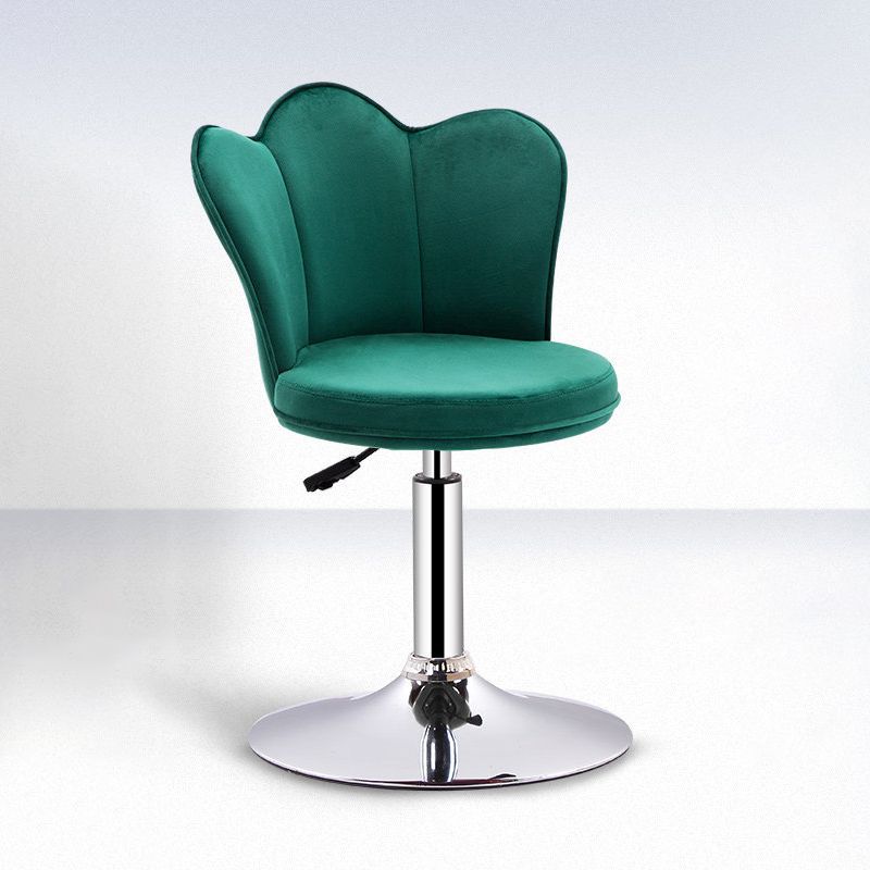 Contemporary Metal Barstool Velvet Footrest Low Back Stool with Swivel in Matte Finish Clearhalo 'Bar Furniture' 'Bar Stools' 'bar_stools' 'furn' 'furn_bar_stools' 'Furniture' 'Kitchen & Dining Furniture' 1200x1200_54f0ca8d-84b5-4e63-9f44-0793da3c68a0