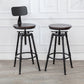 Modern Armless Rotatable Counter Stool Iron Cafe Bar Stool with Seat and Pedal Clearhalo 'Bar Furniture' 'Bar Stools' 'bar_stools' 'furn' 'furn_bar_stools' 'Furniture' 'Kitchen & Dining Furniture' 1200x1200_54f19ad3-87b4-453f-974d-21a00b110cfc