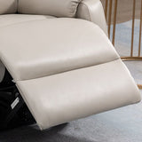 Contemporary Leather Recliner 32.7" Wide Standard Recliner with Footrest Clearhalo 'Chairs & Seating' 'furn' 'furn_recliners' 'Furniture' 'Living Room Furniture' 'Recliners' 1200x1200_54f2ff3c-7bd6-48b1-95fe-11bc7ce704c7