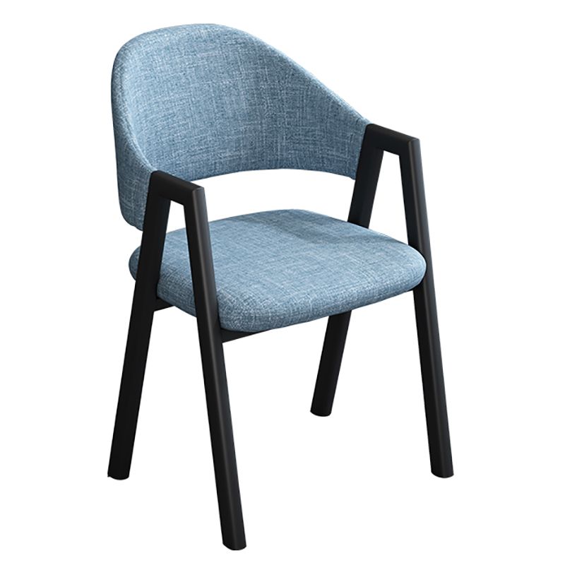 Modern Style Metal Side Chair Open Back Dining Side Chair with Black Legs Clearhalo 'Dining Chairs' 'Dining Tables & Seating' 'dining_chair' 'furn' 'furn_dining_chair' 'Furniture' 'furniture_dining_chair' 'Kitchen & Dining Furniture' 1200x1200_54f301b8-7d05-4778-a800-885b1a7ef9c3
