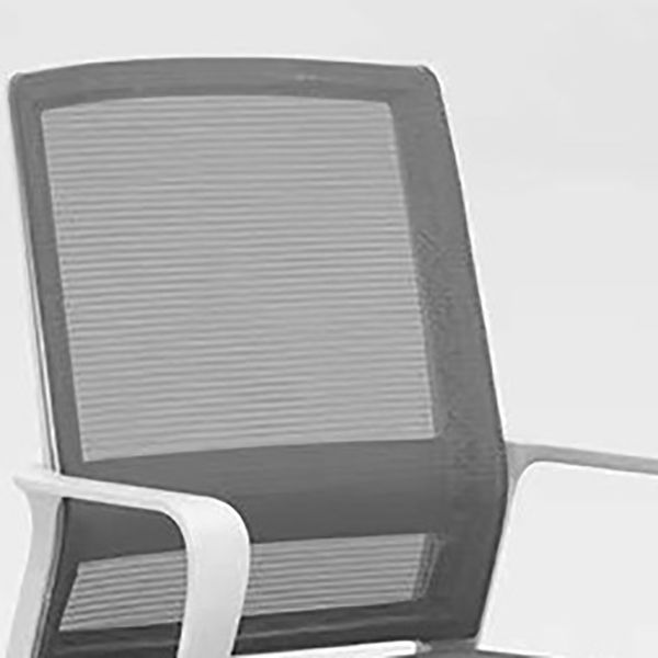 Eigentijdse tankstoel vaste armen halverwege de rug mesh swivel bureaustoel