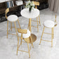 Glam Bar Pub Table Set 1/2/3/5 Pieces Bar Table and Stools for Living Room Clearhalo 'Bar Furniture' 'furn' 'furn_home_bar_bar_sets' 'Furniture' 'Home Bars & Bar Sets' 'home_bar_bar_sets' 'Kitchen & Dining Furniture' 1200x1200_54f4f237-2798-47a7-ae9b-fc3c11da5a06