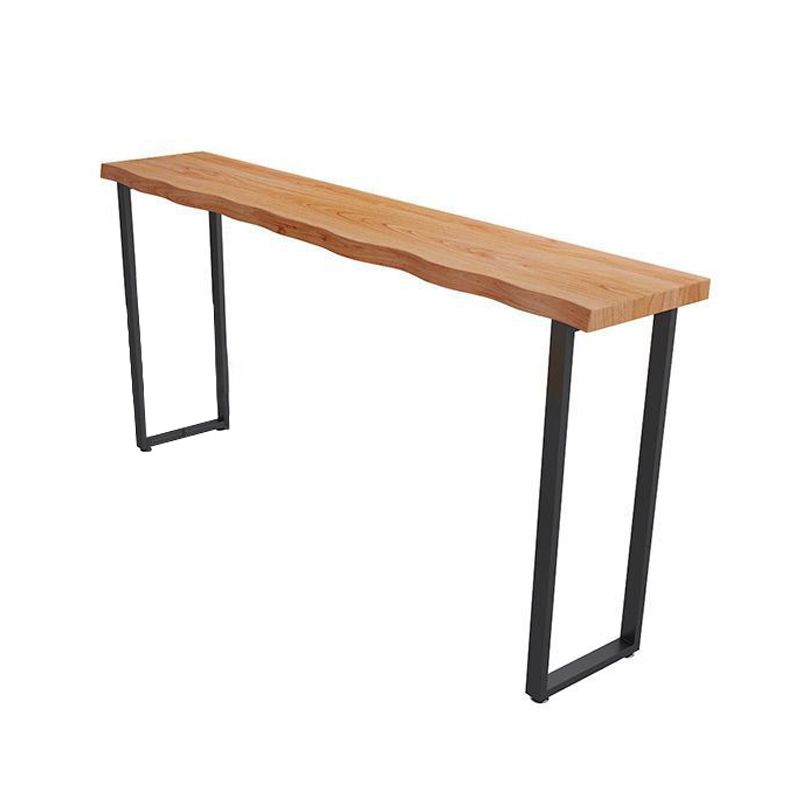 Rectangular Bar Height Table Industrial Style Bar Table with Sled Base Clearhalo 'Bar Furniture' 'Bar Tables' 'bar_tables' 'furn' 'furn_bar_tables' 'Furniture' 'Kitchen & Dining Furniture' 1200x1200_54f53a0b-4e9f-4f6f-96ad-6fee76a48ae6