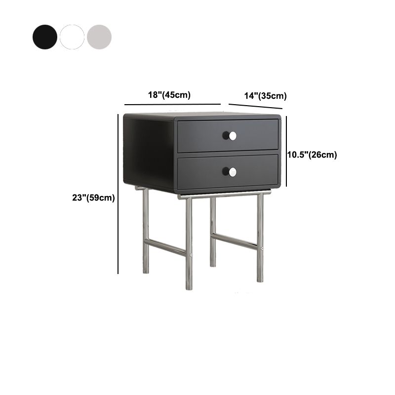 Comodino ingegnerizzato in legno comodino industriale mobile per camera da letto