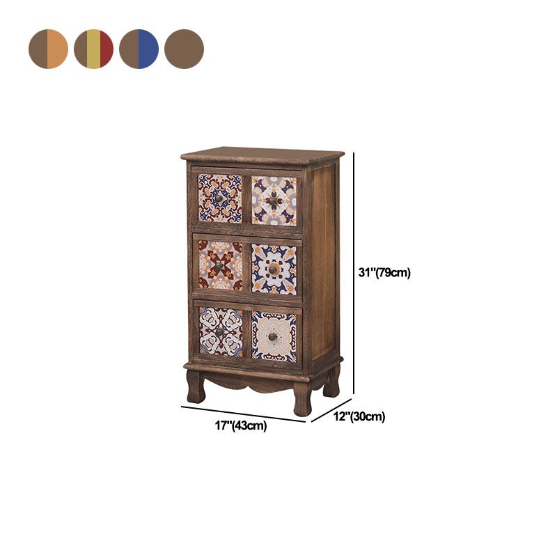 12 "W Lingerie coffre en bois vertical coffre avec tiroirs pour chambre à coucher