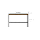 Glam Rectangle Pub Table Set 1/2/3/7 Pieces Pine Wood Top Bar Table with Metal Stools Clearhalo 'Bar Furniture' 'furn' 'furn_home_bar_bar_sets' 'Furniture' 'Home Bars & Bar Sets' 'home_bar_bar_sets' 'Kitchen & Dining Furniture' 1200x1200_54fb9bfc-0cb1-4c17-a5e9-02810b68f7c0