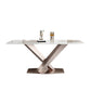 Luxury Sintered Stone Top Table Rectangle Dining Table with Pedestal Base Clearhalo 'Dining Tables & Seating' 'Dining Tables' 'dining_table' 'furn' 'furn_dining_table' 'Furniture' 'furniture_dining_table' 'Kitchen & Dining Furniture' 'kitchen' 'kitchen_dining_table' 1200x1200_54fd2fe1-e4dd-42b5-afdc-b45bf74df83b