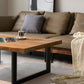 Solid Wood Coffee Table Trestle Medium Wood Coffee Cocktail Table Clearhalo 'Coffee & Accent Tables' 'Coffee Tables' 'coffee_tables' 'furn' 'furn_coffee_tables' 'Furniture' 'Living Room Furniture' 1200x1200_54fec104-405f-441d-8887-705550bda49b