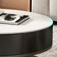 Glass Top Coffee Table Set Frame Cocktail Table with Drawers