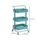 Contemporary Etagere Bookshelf Metal Open Back Bookcase with Shelves