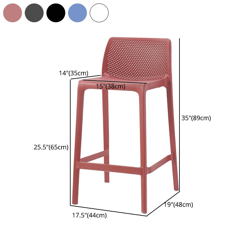 Contemporary Macron Counter Stools Armless Indoor Plastic Bar Stool for Kitchen Clearhalo 'Bar Furniture' 'Bar Stools' 'bar_stools' 'furn' 'furn_bar_stools' 'furniture_bar_stools' 'Kitchen & Dining Furniture' 'kitchen&dining_furn' 'kitchen' 'kitchen_furn' Furniture' 1200x1200_550157de-788d-4de5-9358-25d735b6de1e