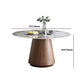 Juego de mesa de comedor redonda, mesa de comedor y sillas con pedestal de madera maciza de 1/4/5/7 piezas