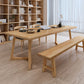 Moderne rechthoekige kantoorbureau natuurlijke slede Solid Wood Writing Desk