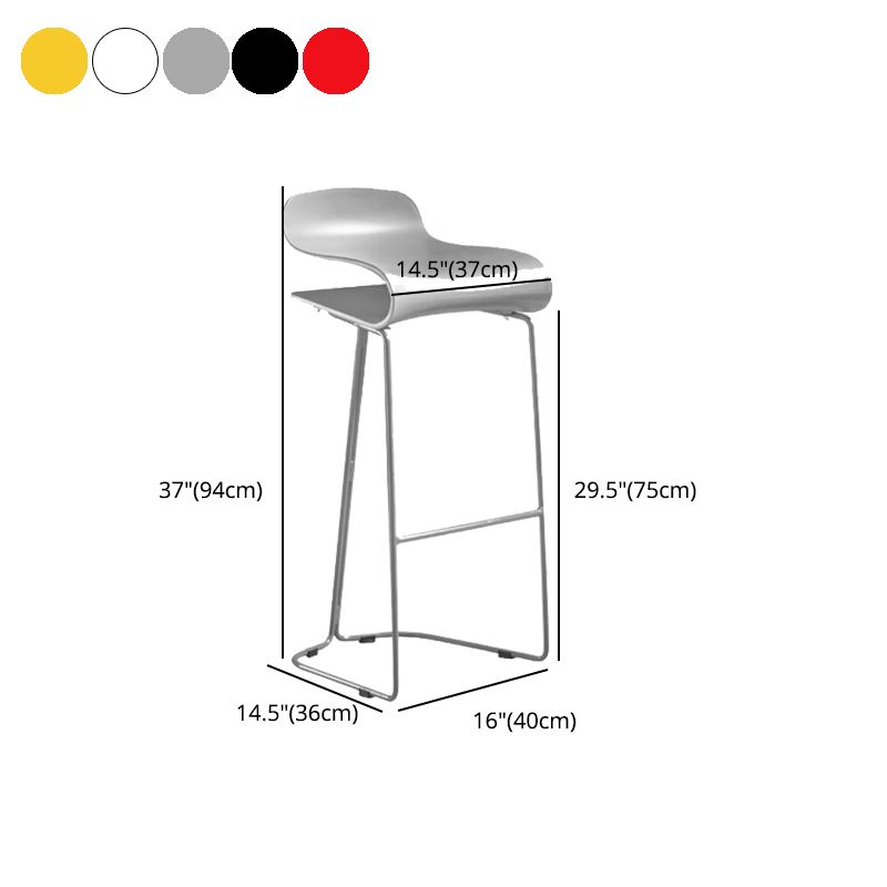 PP Bucket Counter Stools for Home Modern Design Armless Stools with Metal Base Clearhalo 'Bar Furniture' 'Bar Stools' 'bar_stools' 'furn' 'furn_bar_stools' 'furniture_bar_stools' 'Kitchen & Dining Furniture' 'kitchen&dining_furn' 'kitchen' 'kitchen_furn' Furniture' 1200x1200_55046fa9-0629-426e-b8b1-5a841c32c3dd