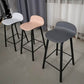 Contemporary Indoor Low Back Armless Bar Stools with Metal Legs