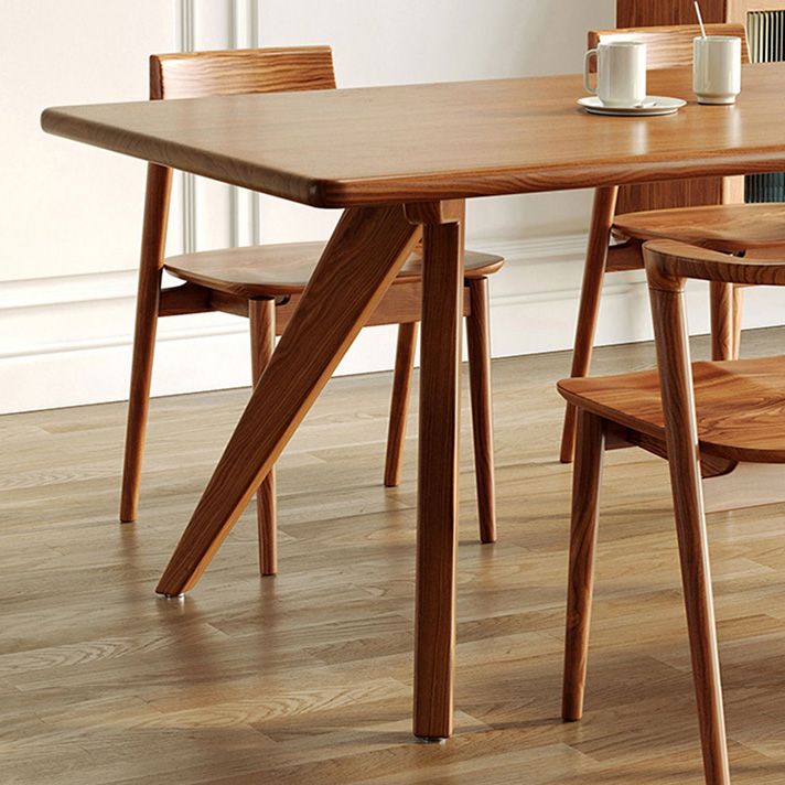 Modern 1/5/7 Pieces Dining Set Rectangle Pine Wood Dining Table for Dining Room Clearhalo 'Dining Room Sets' 'Dining Tables & Seating' 'dining_room_set' 'furn' 'furn_dining_room_set' 'Furniture' 'Kitchen & Dining Furniture' 1200x1200_5504f7a7-f3aa-4863-b9a8-fa6d396e6370