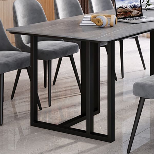 Escritorio de estilo industrial escritorio rectángulo de piedra sinterizado para oficina