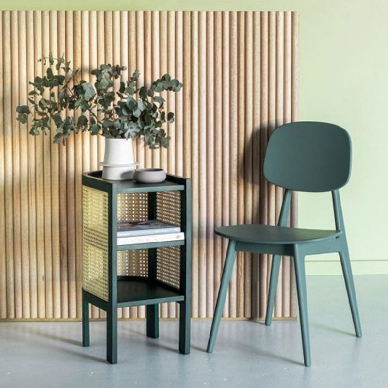 Open opslag eigentijds accenttafel nachtkastje antiek afwerking nachtkastje met planken met planken