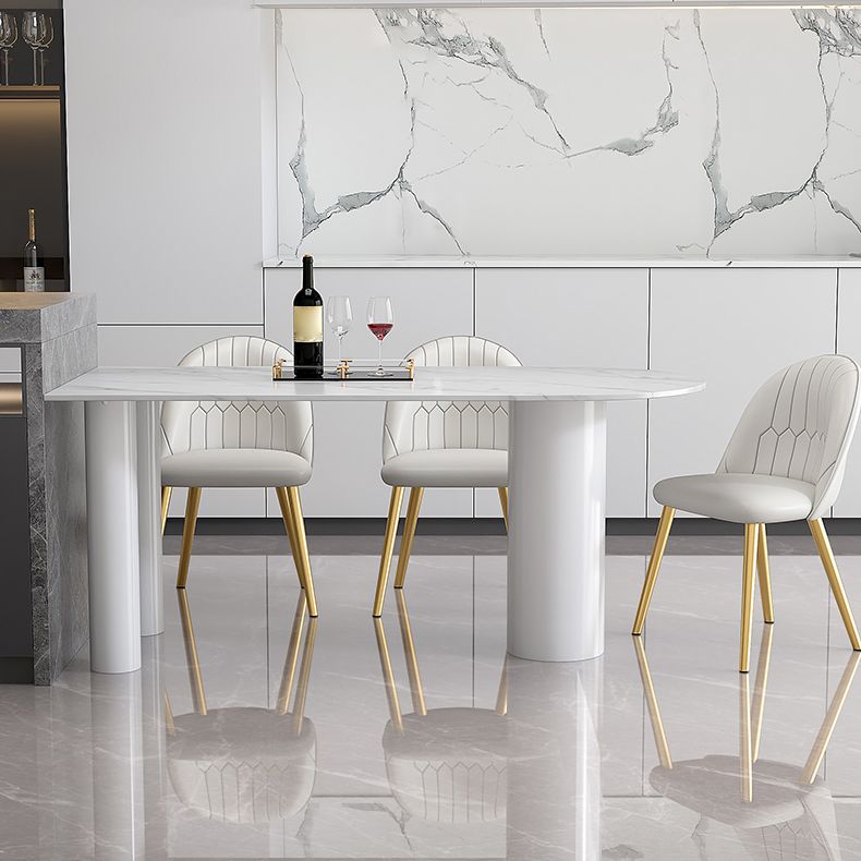 Modern Sintered Stone Dining Table 4 Legs Dining Table for Dining Room Clearhalo ' dining_table' 'Dining Tables & Seating' 'Dining Tables' 'furn' 'furn_dining_table' 'Furniture' 'furniture_dining_table' 'Kitchen & Dining Furniture' 'kitchen&dining_furn' 'kitchen' 'kitchen_dining_table' 1200x1200_55096bad-39c5-4367-8df0-5fab8e0c1e8e