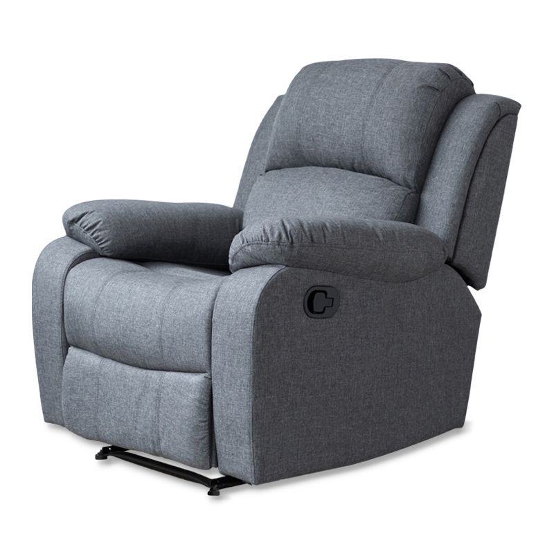 Contemporary Home Theater Recliner Metal Solid Color Arm Reclining Swiveling Clearhalo 'Chairs & Seating' 'furn' 'furn_recliners' 'Furniture' 'Living Room Furniture' 'Recliners' 1200x1200_55098801-1b0e-4111-8bc4-507c36162279