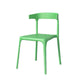 Modern Style Stackable Chair Dining Open Back Armless Chair for Kitchen with Plastic Legs