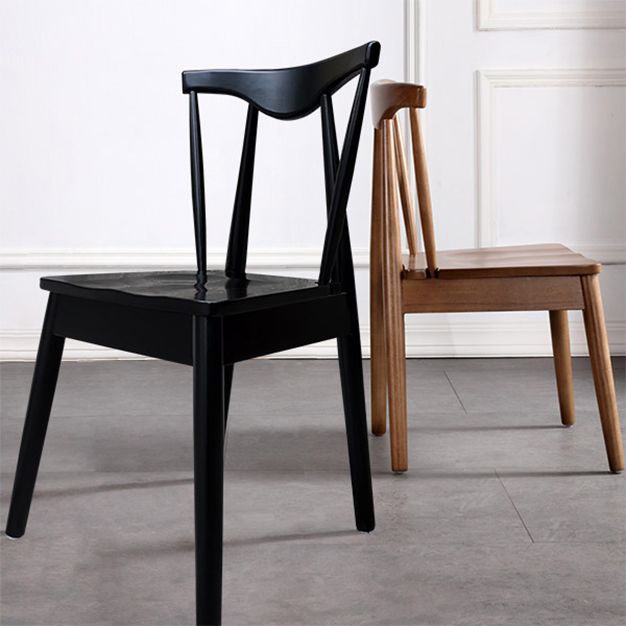 Wood Scandinavian Style Dining Side Chair Armless Home Dining Side Chair Clearhalo ' kitchen&dining_furn' 'Dining Chairs' 'Dining Tables & Seating' 'dining_chair' 'furn' 'furn_dining_chair' 'Furniture' 'furniture_dining_chair' 'Kitchen & Dining Furniture' 'kitchen' 1200x1200_550d8461-2b55-4068-b19c-2cb29f4dba32