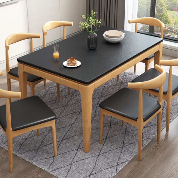 4-foot Stone Furniture Midcentury Style Rectangle Dining Table for Indoor Clearhalo ' dining_table' 'Dining Tables & Seating' 'Dining Tables' 'furn' 'furn_dining_table' 'Furniture' 'furniture_dining_table' 'Kitchen & Dining Furniture' 'kitchen&dining_furn' 'kitchen' 'kitchen_dining_table' 1200x1200_550eb2cd-5ca8-49c9-b68c-9816fed6a2bd