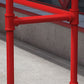 Industrial Style Red Iron Bar Table Rectangle Black Wood Top Indoor 41.34"H Bistro Table Clearhalo 'Bar Furniture' 'Bar Tables' 'bar_tables' 'furn' 'furn_bar_tables' 'Furniture' 'furniture_bar_tables' 'Kitchen & Dining Furniture' 'kitchen&dining_furn' 'kitchen' 1200x1200_550fd993-71e4-40cb-957b-bef6303f1f28