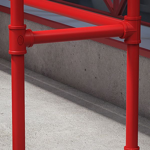 Industrial Style Red Iron Bar Table Rectangle Black Wood Top Indoor 41.34"H Bistro Table Clearhalo 'Bar Furniture' 'Bar Tables' 'bar_tables' 'furn' 'furn_bar_tables' 'Furniture' 'furniture_bar_tables' 'Kitchen & Dining Furniture' 'kitchen&dining_furn' 'kitchen' 1200x1200_550fd993-71e4-40cb-957b-bef6303f1f28