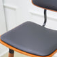 Contemporary Low Back Saddle Seat Bar Stools with Metal Base