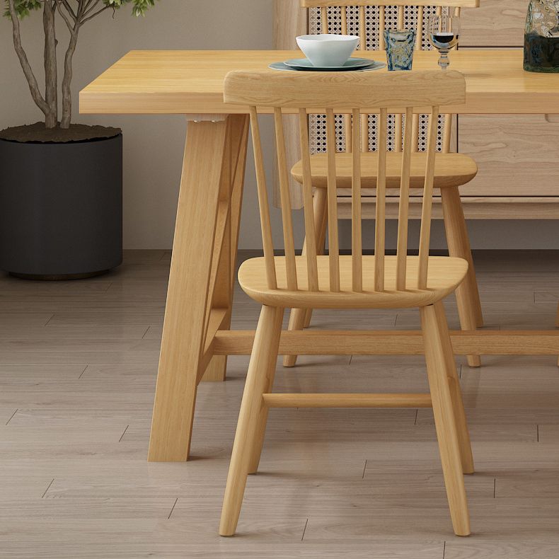 Set di tavolo e panca in legno massiccio moderno 1/2/3/4/5 pezzi set da pranzo rettangolare