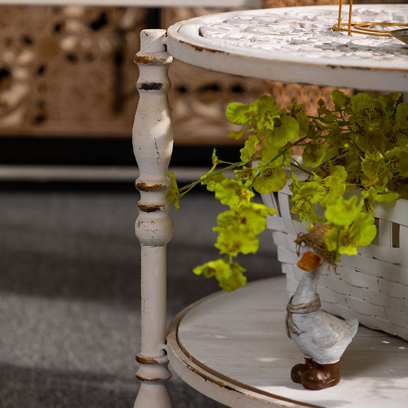 Tavolino di campagna da 19 "H Tavolo da metallo Accento Round Accent