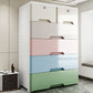 Modern Style Non-Hanging Armoire Plastic Home Storage Cabinet